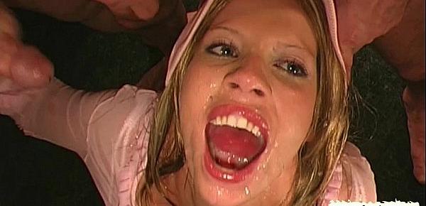  Drowning in Cum- For the hardcore Bukkake fans - German Goo Girls